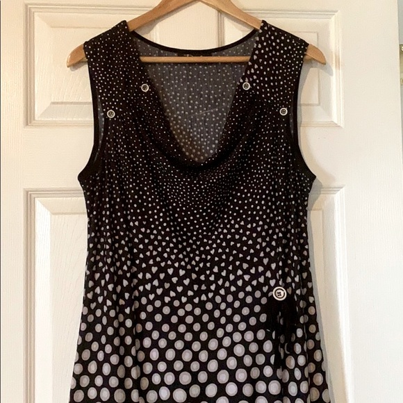 Bali Dresses & Skirts - Black and grey polka dot dress